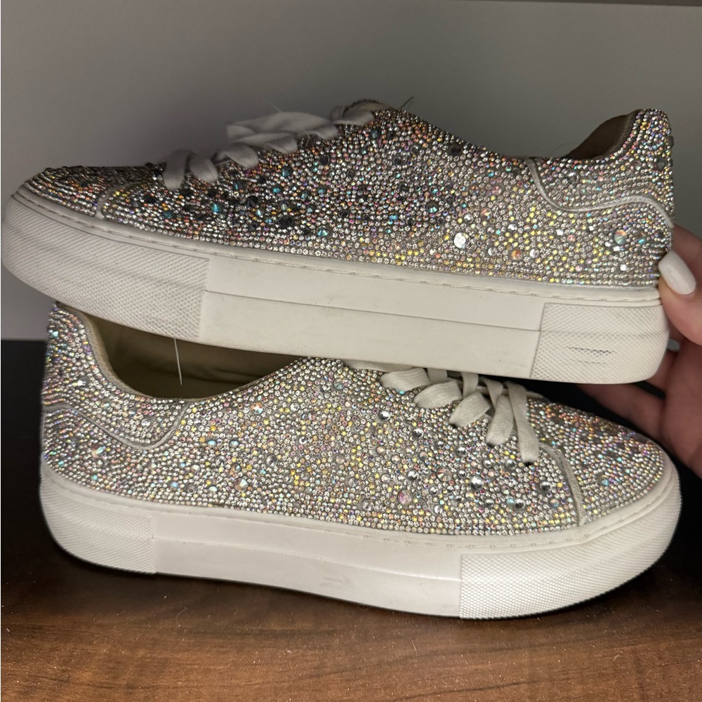 Betsey Johnson Rhinestone Sneakers